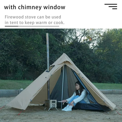 1 Person Hot Tent Tipi with Chimney Window by HitMyNeed