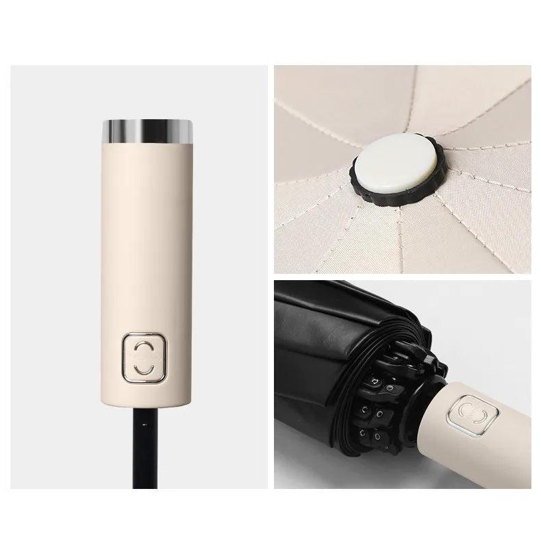 10-Bone Windproof Automatic Reverse Folding Umbrella by HitMyNeed