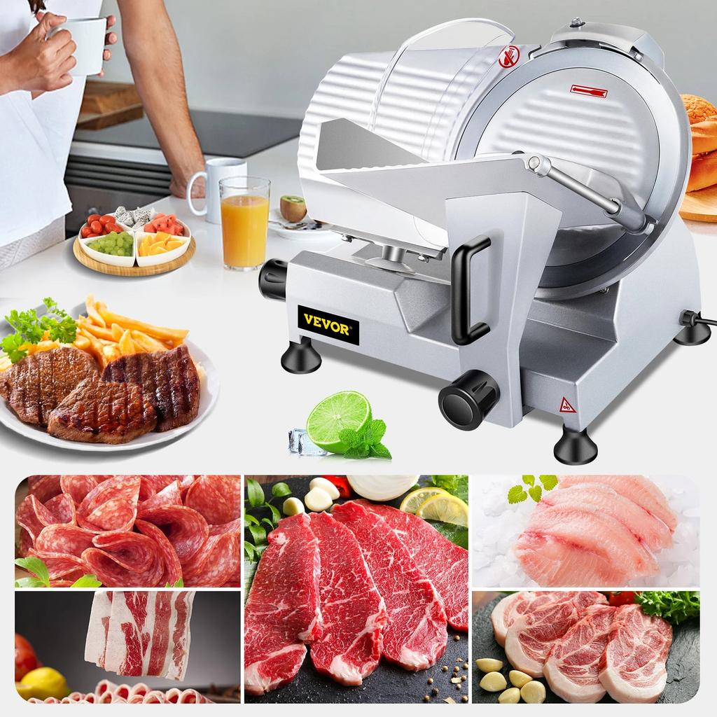 10" Electric Meat & Food Slicer for Commercial Use by HitMyNeed