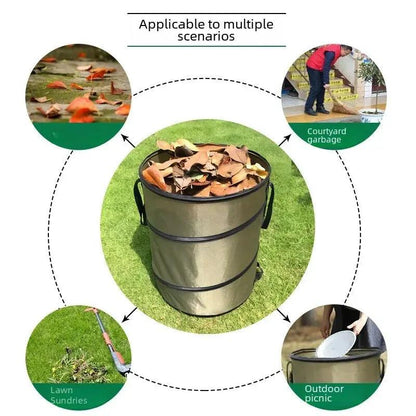 10 Gallon Foldable Oxford Garden Leaf Waste Bin by HitMyNeed