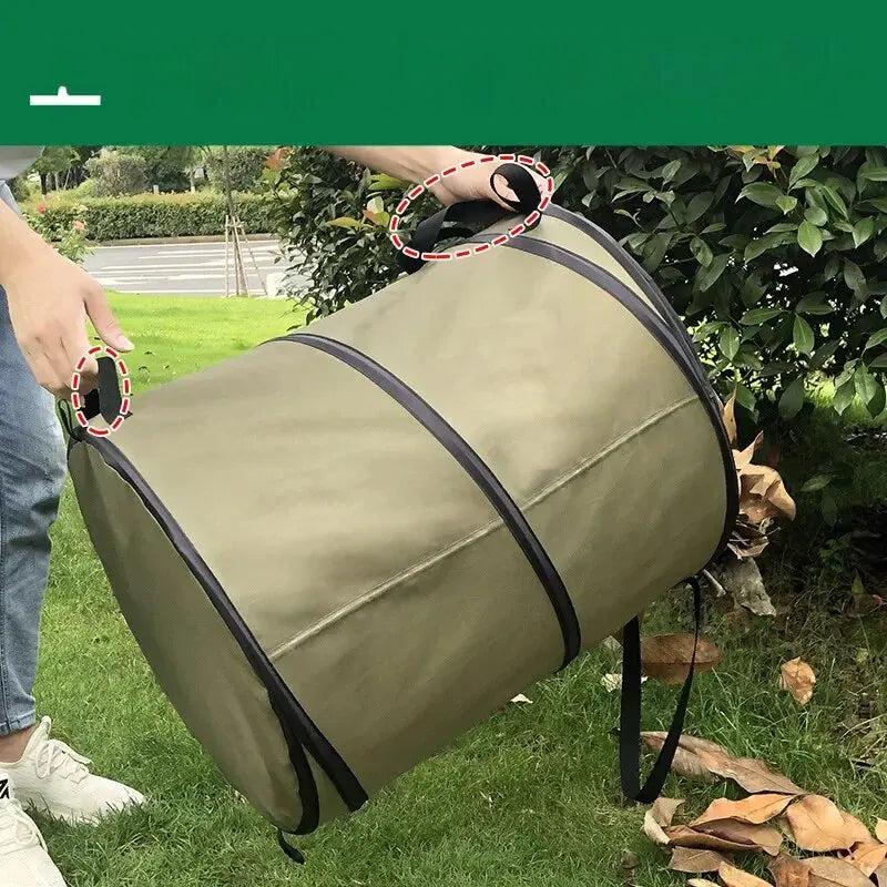 10 Gallon Foldable Oxford Garden Leaf Waste Bin by HitMyNeed