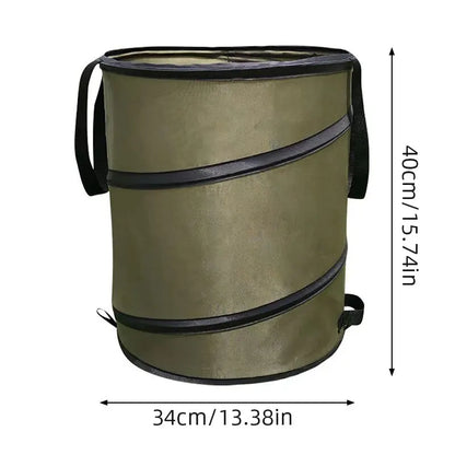 10 Gallon Foldable Oxford Garden Leaf Waste Bin by HitMyNeed