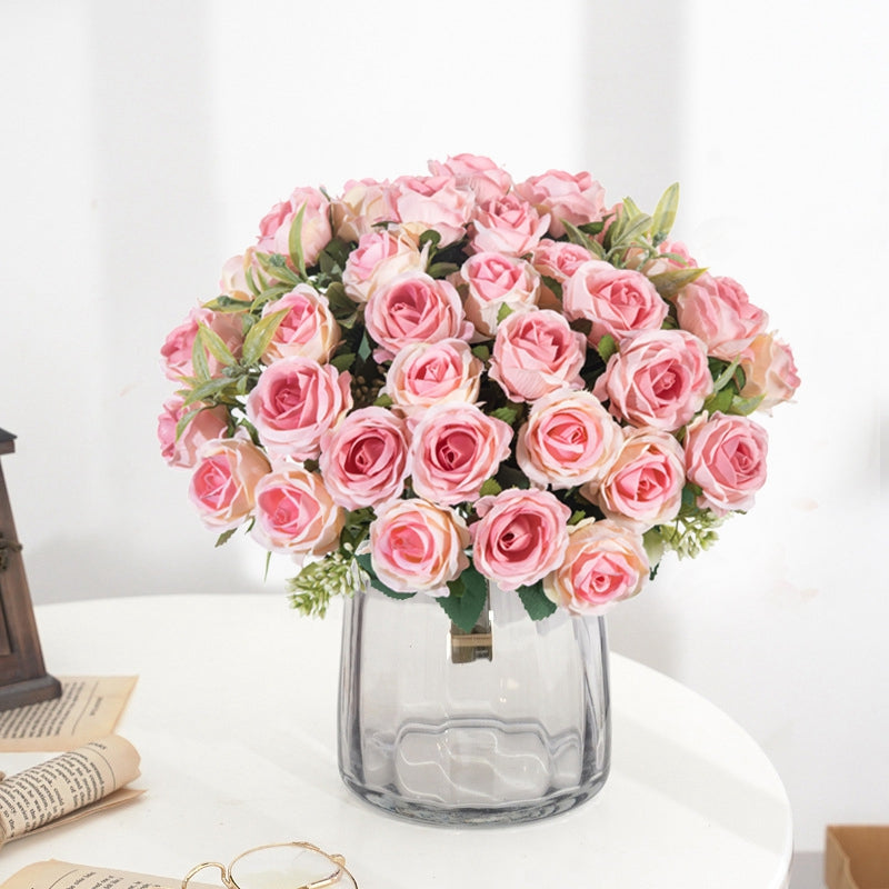 10-Head Artificial Rose Bouquet for Home & Events by HitMyNeed