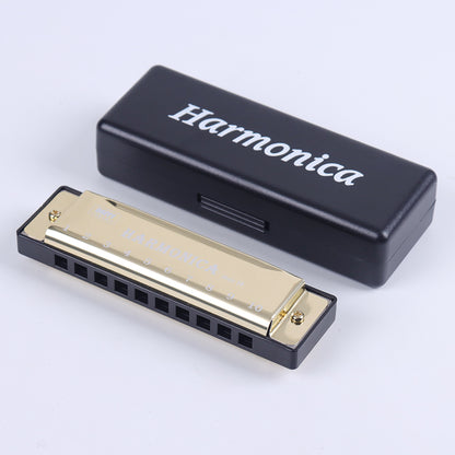 10-Hole Children's Harmonica with Copper Core gold by HitMyNeed