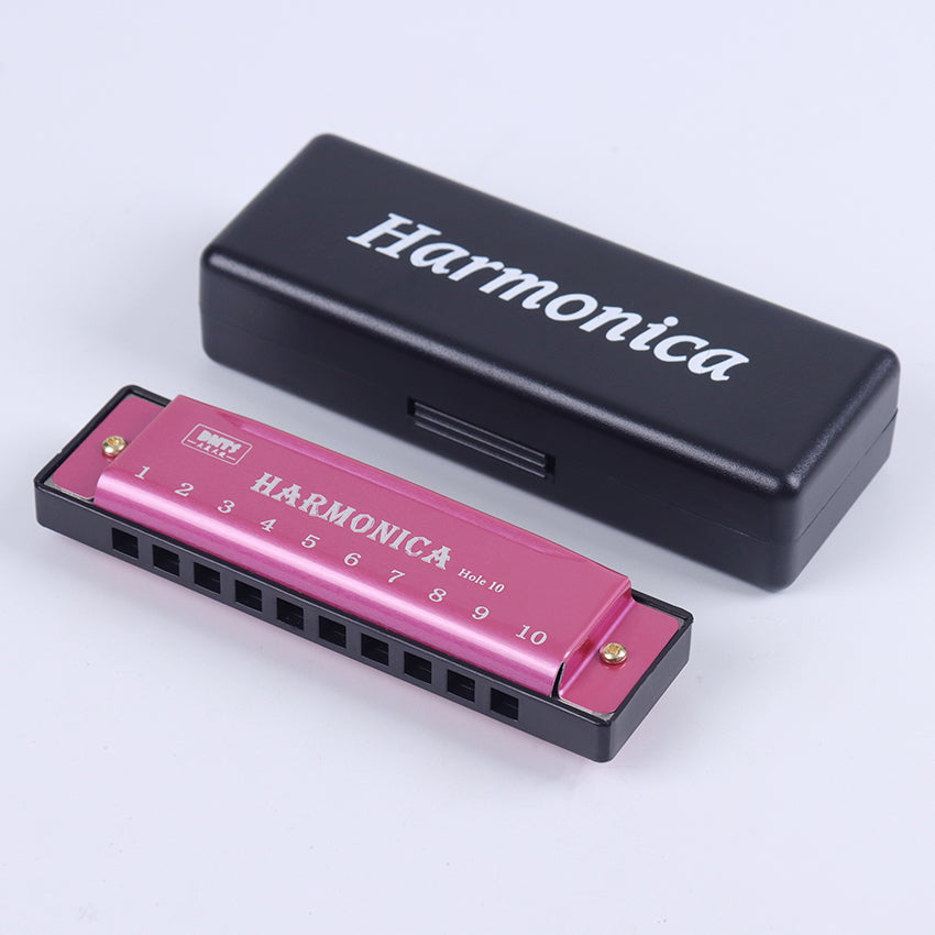 10-Hole Children's Harmonica with Copper Core pink by HitMyNeed
