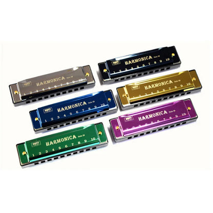 10-Hole Diatonic Harmonica in C with Case by HitMyNeed