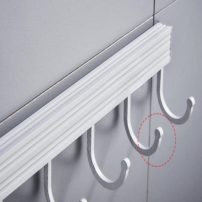10 Hooks Aluminum Wall-Mounted Kitchen Utensil Rack by HitMyNeed