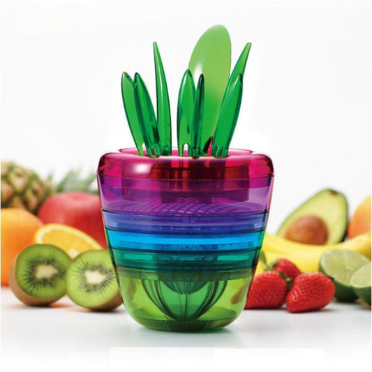 10-in-1 Fruit and Vegetable Cutter & Squeezer Set by HitMyNeed