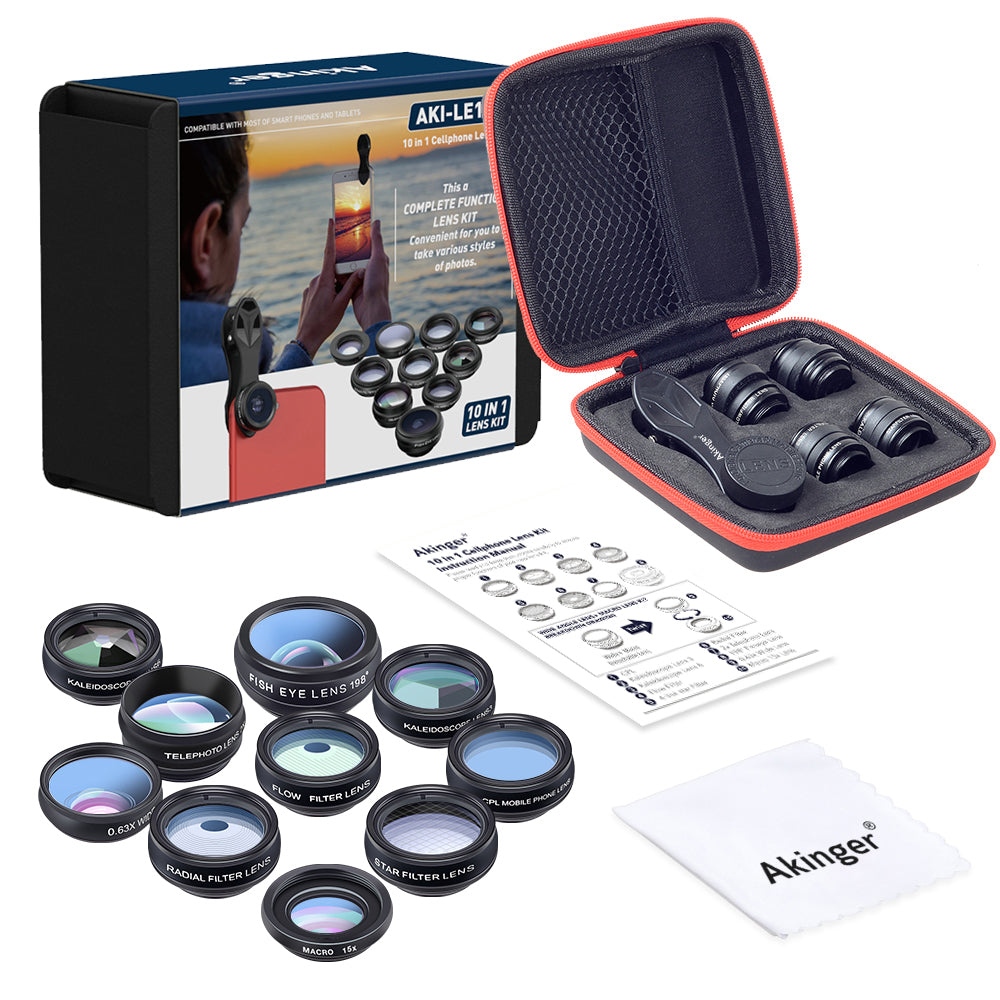 10-in-1 Mobile Phone Camera Lens Photography Kit by HitMyNeed