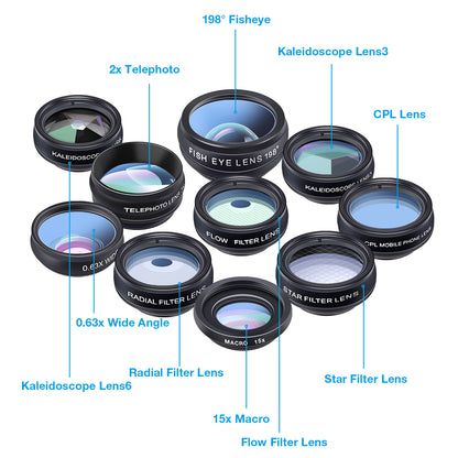 10-in-1 Mobile Phone Camera Lens Photography Kit by HitMyNeed