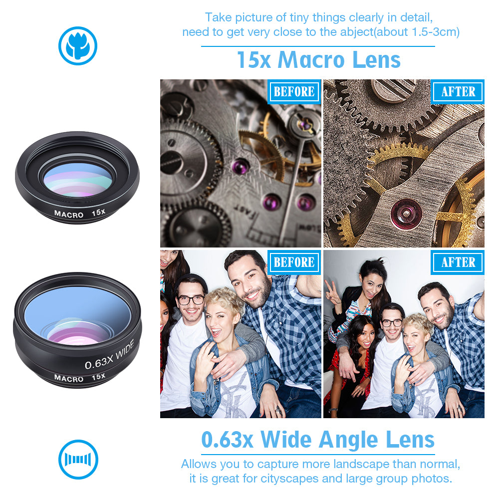 10-in-1 Mobile Phone Camera Lens Photography Kit by HitMyNeed