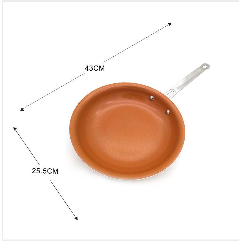 10" Non-Stick Copper Ceramic Frying Pan by HitMyNeed