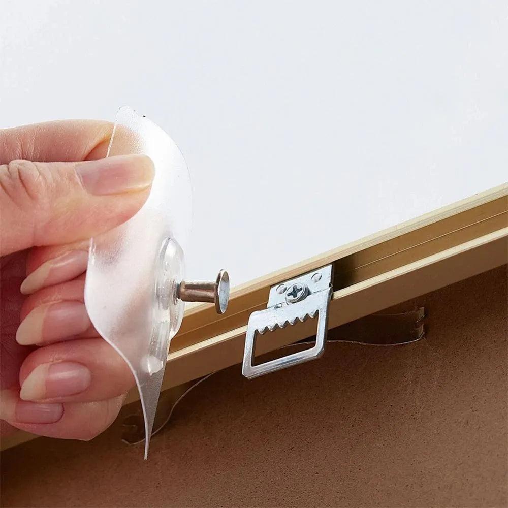 10 Pack Adhesive Wall Hooks for Frames & Clocks by HitMyNeed