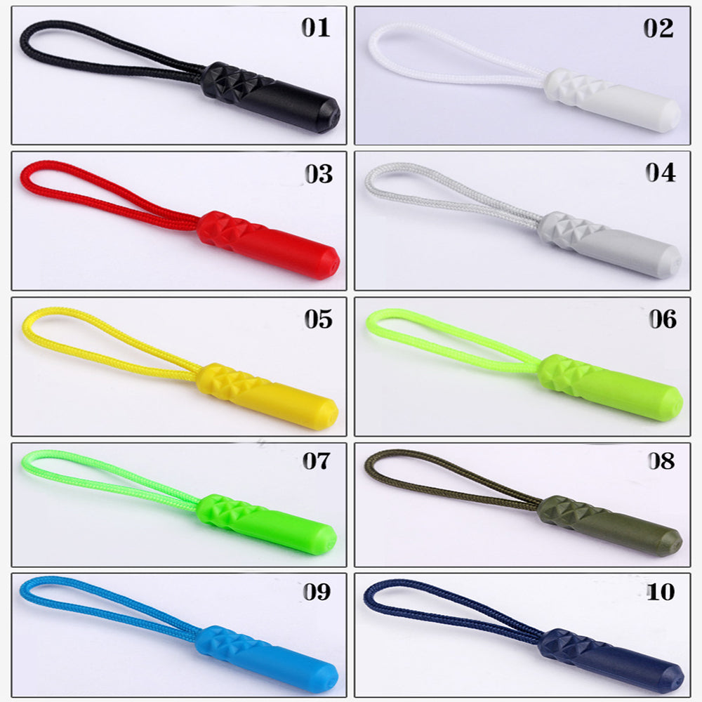 10-Pack Replacement Zipper Pull Cords for Bags & Tents by HitMyNeed