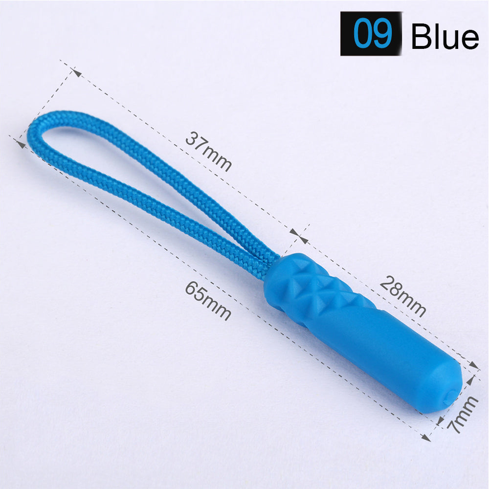 10-Pack Replacement Zipper Pull Cords for Bags & Tents blue by HitMyNeed