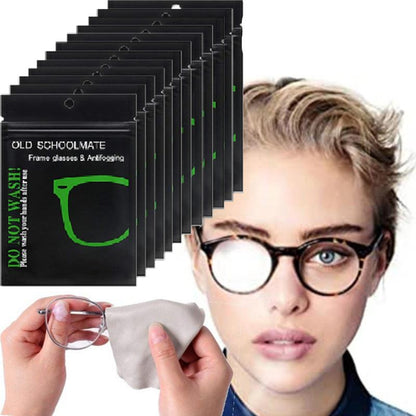 10-Pack Reusable Anti-Fog Microfiber Glasses Cloths by HitMyNeed