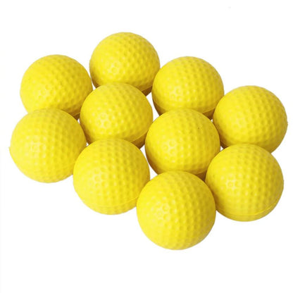 10-Pack Yellow PU Foam Golf Practice Balls by HitMyNeed