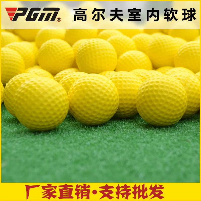 10-Pack Yellow PU Foam Golf Practice Balls by HitMyNeed