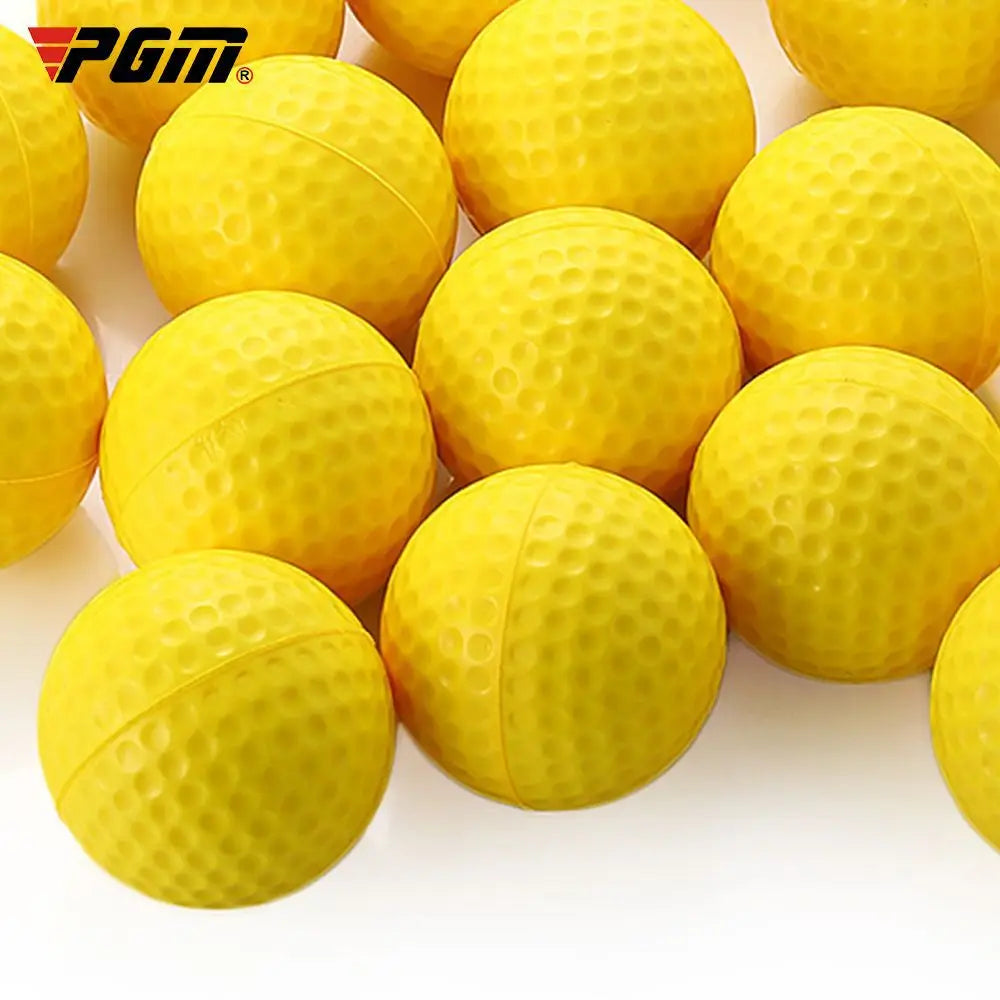 10-Pack Yellow PU Foam Golf Practice Balls by HitMyNeed