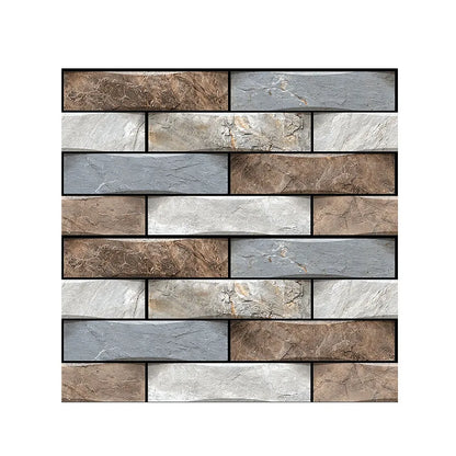 10 Pcs 3D Self-Adhesive Wall Panels | Waterproof XPE Foam Brick Wallpaper (30x30cm) jqz372 by HitMyNeed