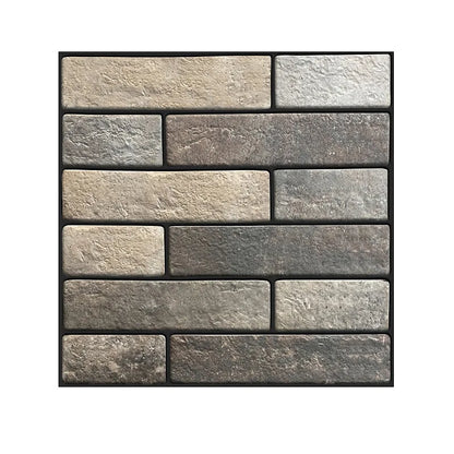 10 Pcs 3D Self-Adhesive Wall Panels | Waterproof XPE Foam Brick Wallpaper (30x30cm) jqz373 by HitMyNeed