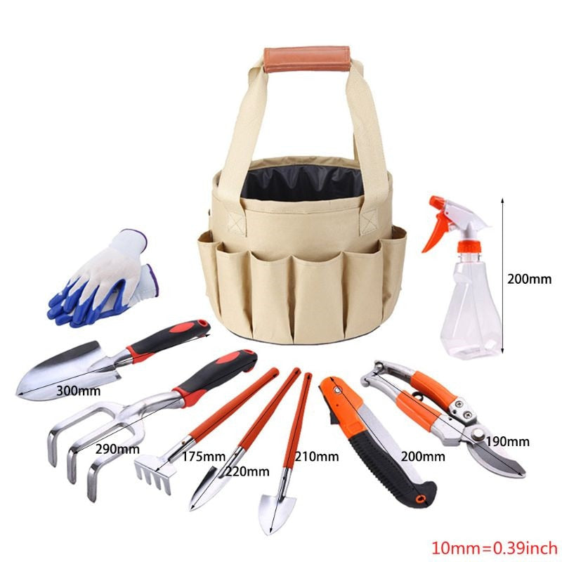 10-Piece Garden Tool Kit with Storage Bag by HitMyNeed