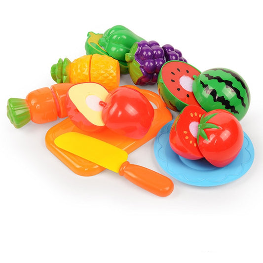 10-Piece Kids Fruit and Vegetable Cutting Toy Set by HitMyNeed