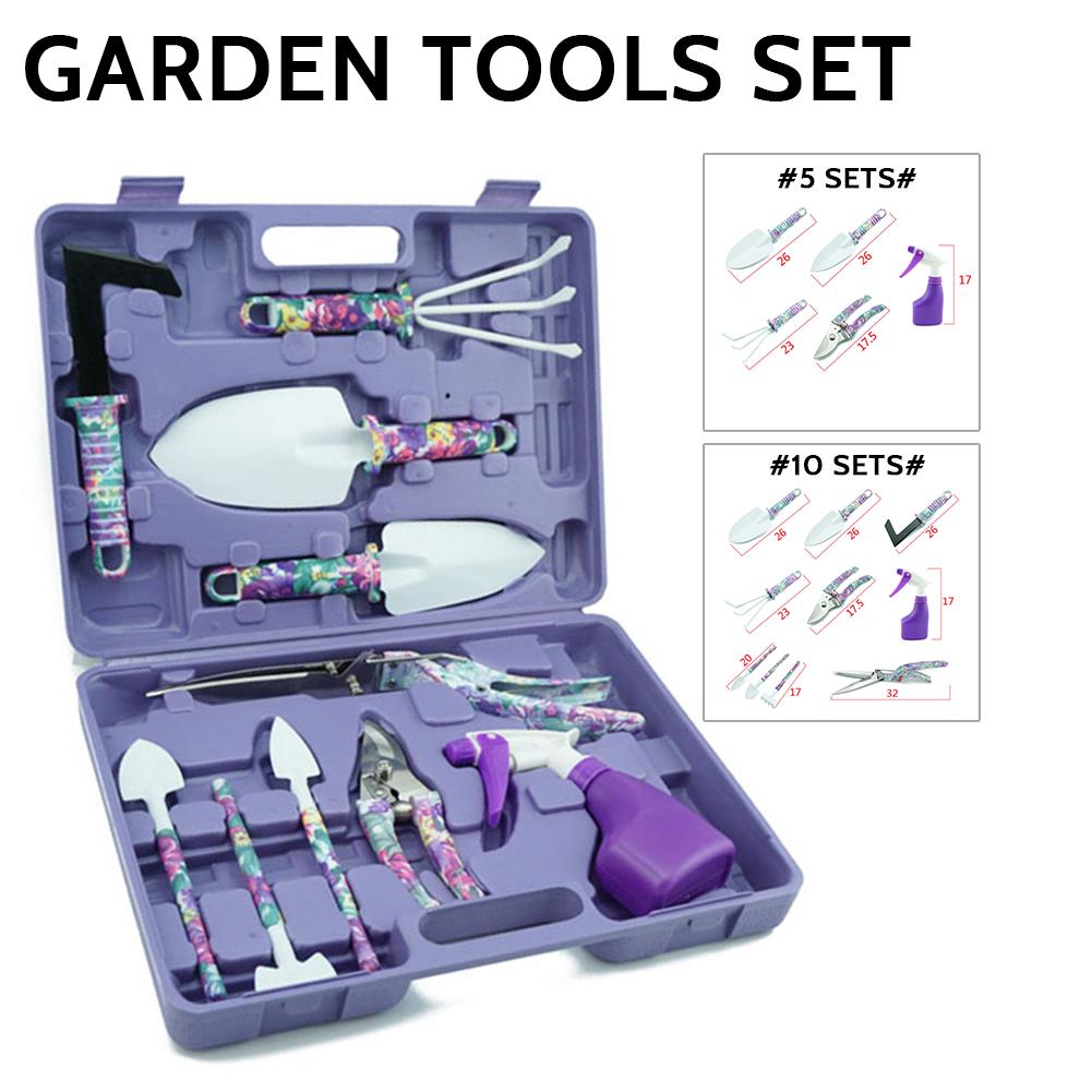 10-Piece Lightweight Stainless Steel Garden Tool Set by HitMyNeed