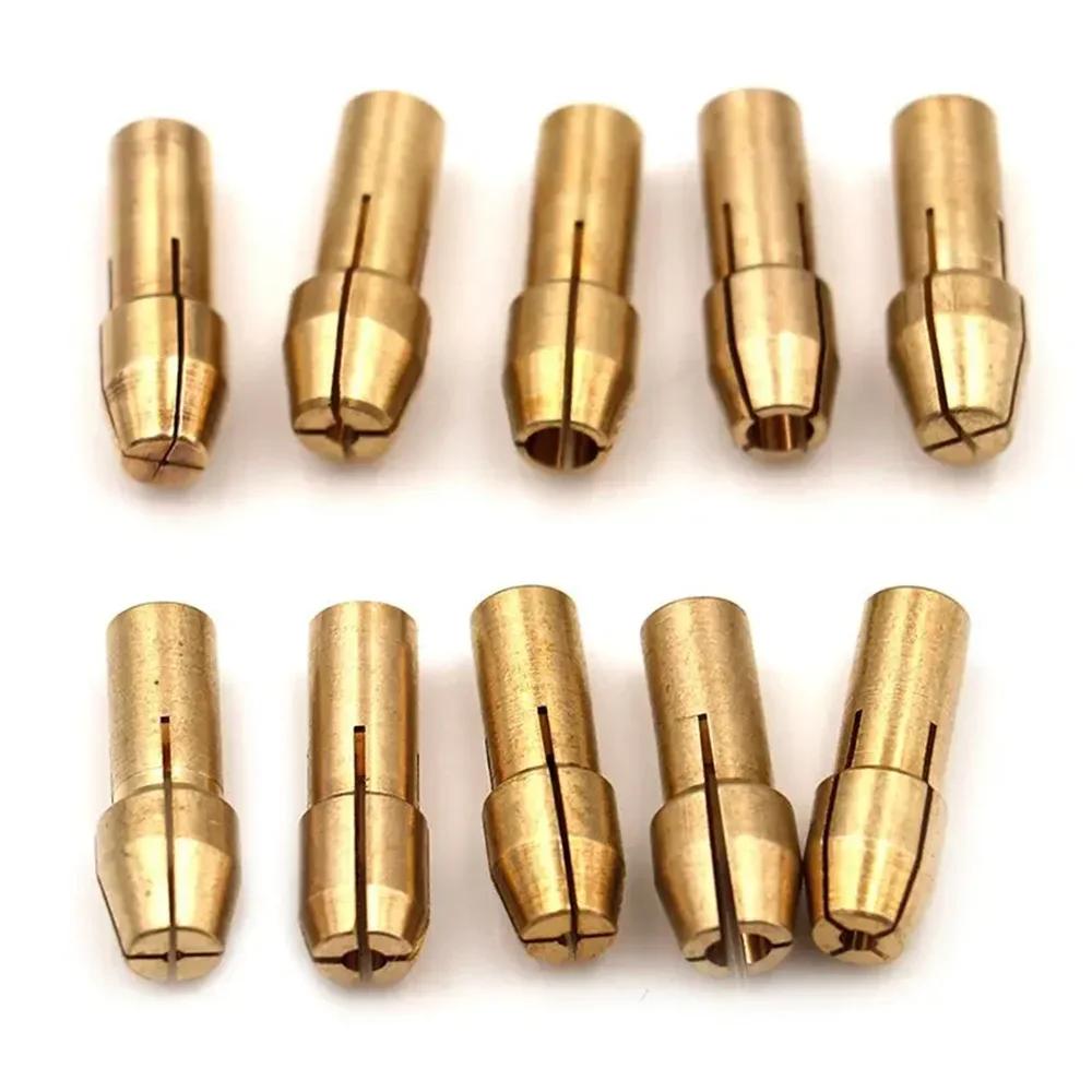 10-Piece Mini Brass Drill Chuck Collet Set, 0.5-3.2 mm by HitMyNeed