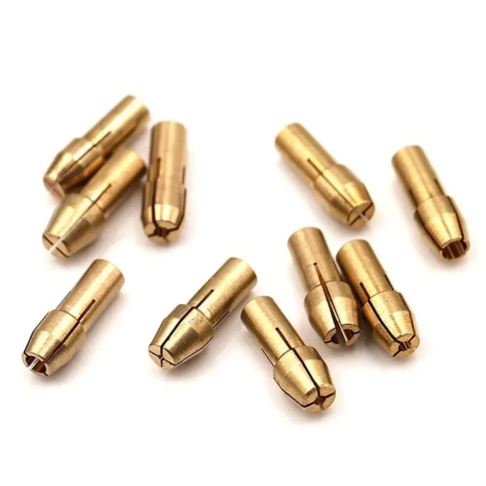 10-Piece Mini Brass Drill Chuck Collet Set, 0.5-3.2 mm by HitMyNeed