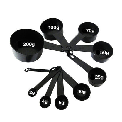10-Piece Plastic Measuring Cups and Spoons Set by HitMyNeed