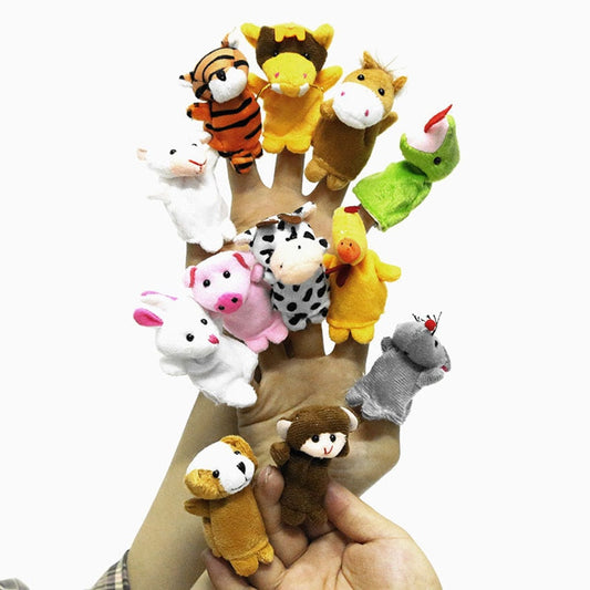 10-Piece Plush Finger Puppet Set for Kids by HitMyNeed