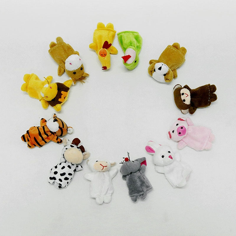 10-Piece Plush Finger Puppet Set for Kids by HitMyNeed