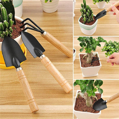 10-Piece Small Garden Hand Tool Set with Storage Bag by HitMyNeed