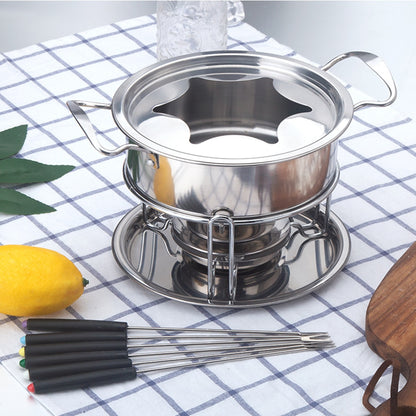 10-Piece Stainless Steel Fondue Set by HitMyNeed