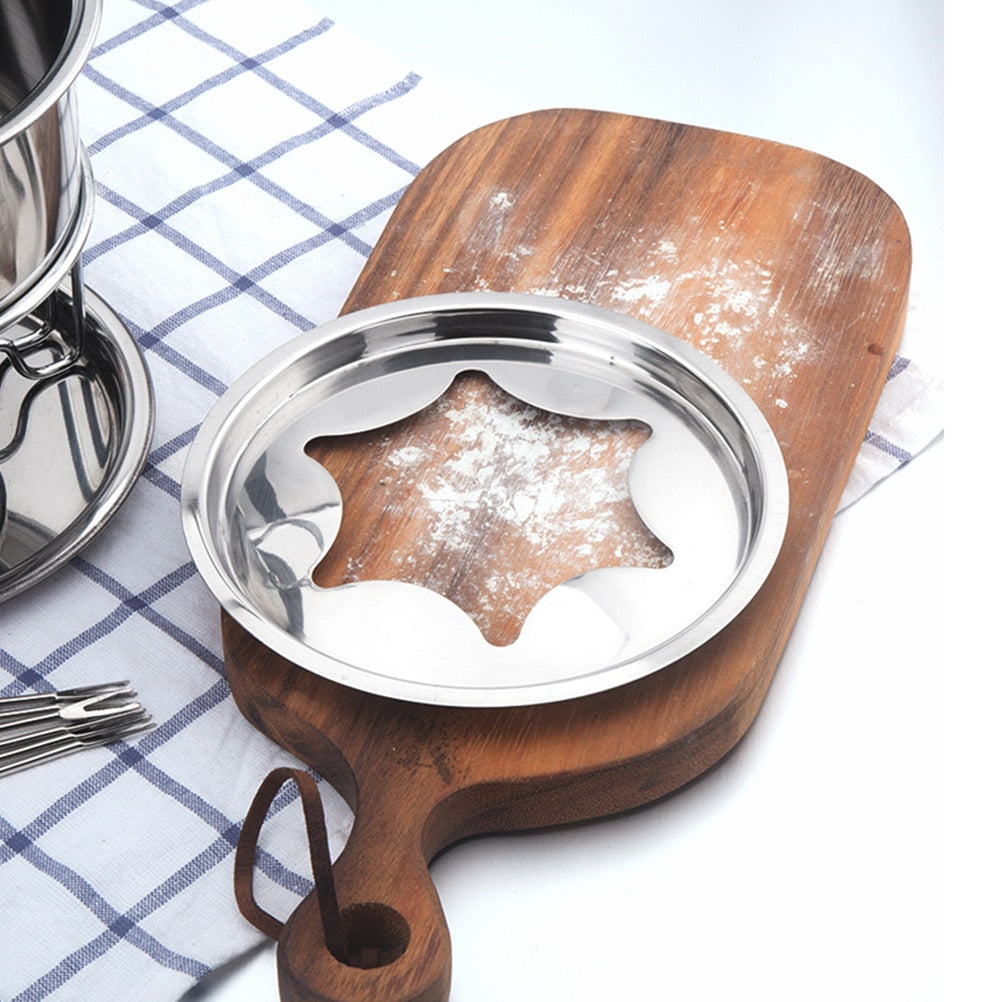10-Piece Stainless Steel Fondue Set by HitMyNeed