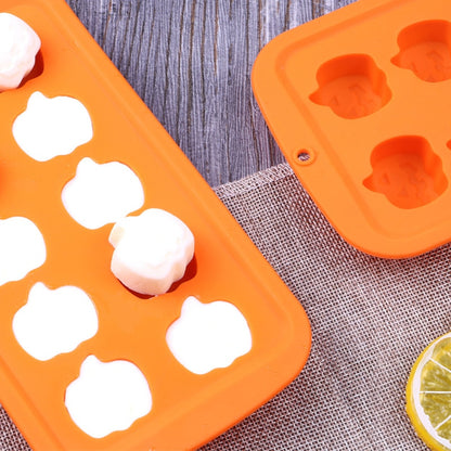 10 Slot Silicone Pumpkin Mold for Baking & Candy by HitMyNeed