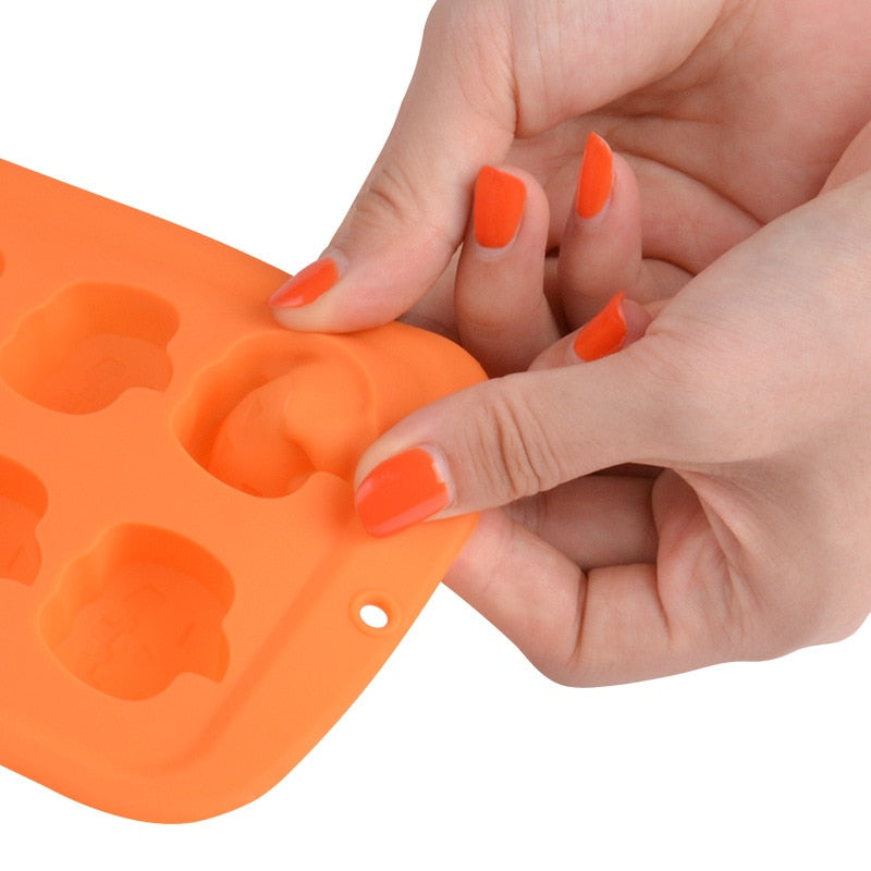10 Slot Silicone Pumpkin Mold for Baking & Candy by HitMyNeed