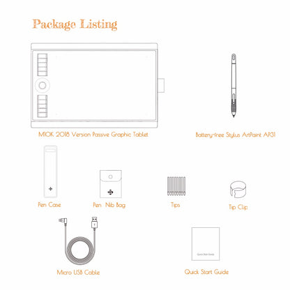 10 x 6.25 Inch Graphic Drawing Tablet with Stylus by HitMyNeed
