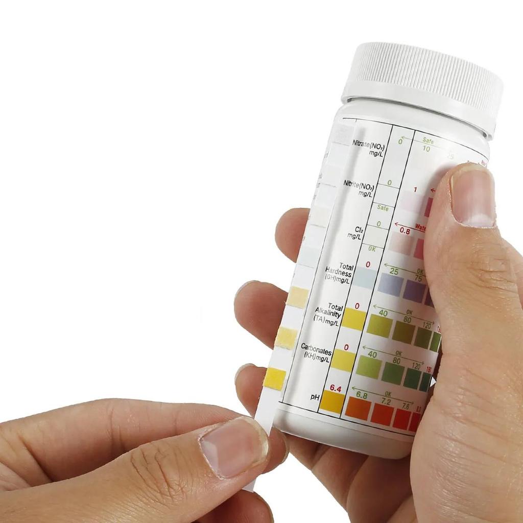 100 Aquarium Water Test Strips 7-in-1 Kit by HitMyNeed