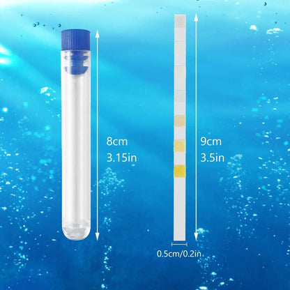 100 Aquarium Water Test Strips 7-in-1 Kit by HitMyNeed