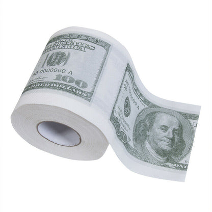 100 Dollar Bill Novelty Toilet Paper Roll by HitMyNeed