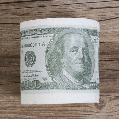 100 Dollar Bill Novelty Toilet Paper Roll by HitMyNeed