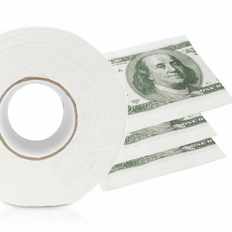 100 Dollar Bill Novelty Toilet Paper Roll by HitMyNeed