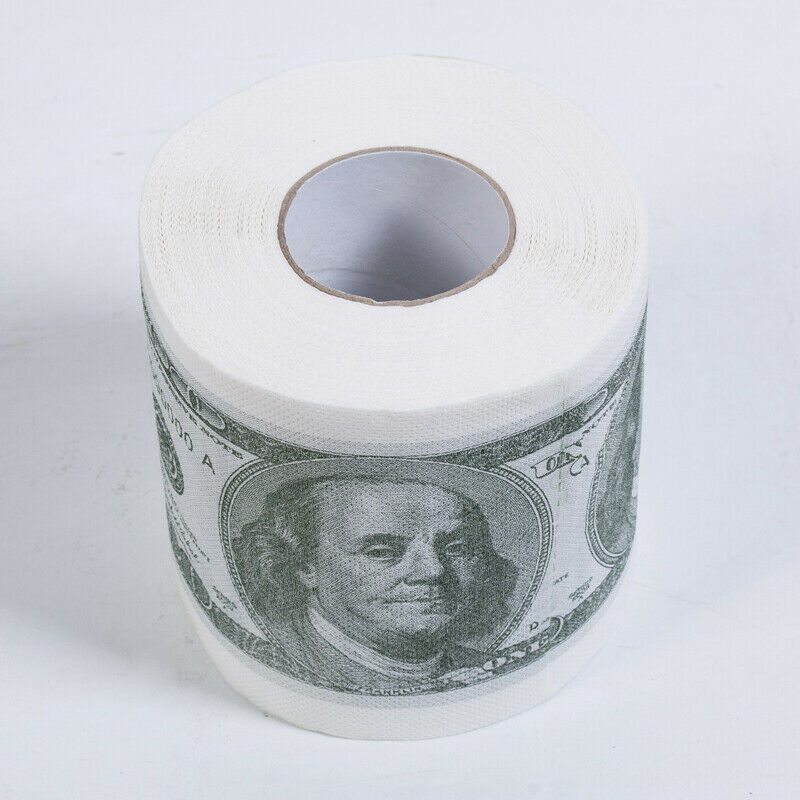 100 Dollar Bill Novelty Toilet Paper Roll by HitMyNeed