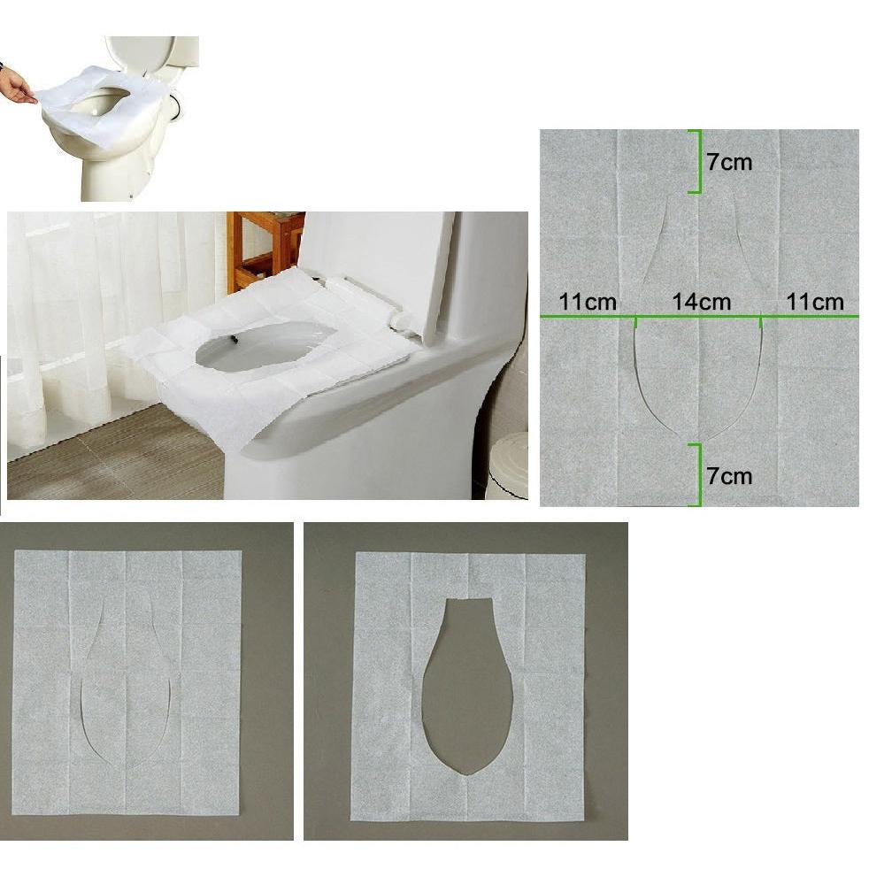 100 Flushable Toilet Seat Covers (10 x 10 Packs) by HitMyNeed