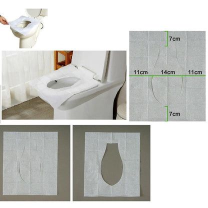 100 Flushable Toilet Seat Covers (10 x 10 Packs) by HitMyNeed