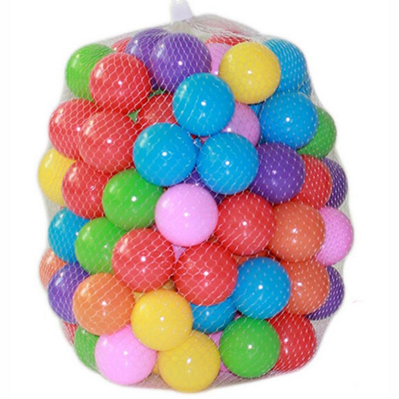 100 Soft Play Balls for Kids - Multicolor Ball Pit Set by HitMyNeed
