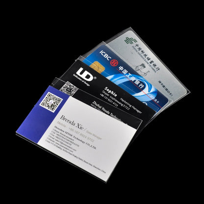 100 Transparent Card Sleeves (Standard Size, Pack of 100) by HitMyNeed
