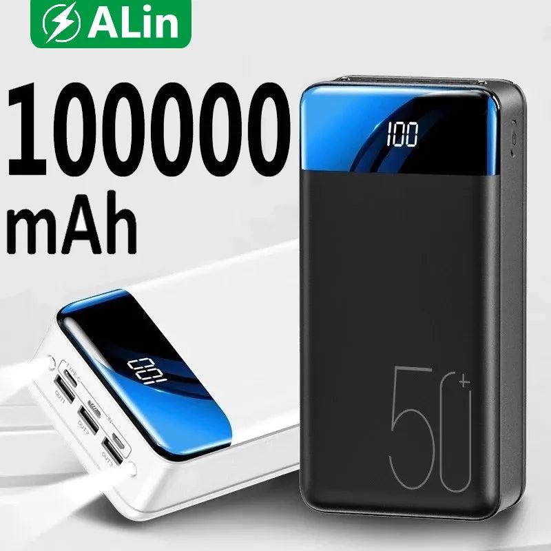 100000mAh High-Capacity Fast Charging Power Bank by HitMyNeed